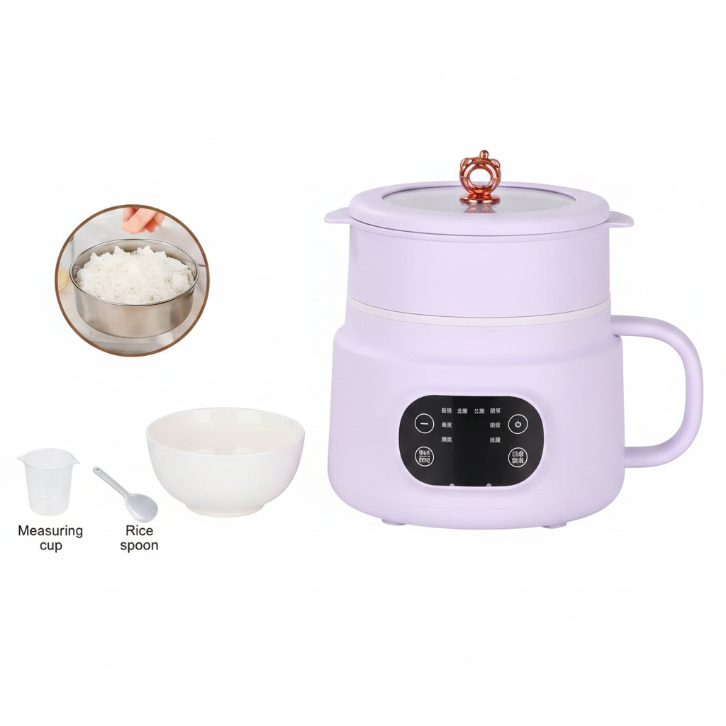 Purple rice cooker 4K