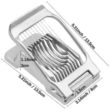 Larger Egg Slicer for Hard Boiled Eggs Banana Slicer, Aluminium & Stainless Steel Wires Strawberry slicer Multipurpose Heavy Duty Dishwasher Safe Banana Cutter slicer
