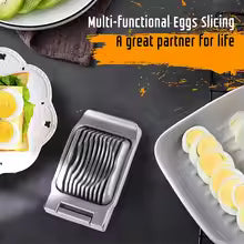 Larger Egg Slicer for Hard Boiled Eggs Banana Slicer, Aluminium & Stainless Steel Wires Strawberry slicer Multipurpose Heavy Duty Dishwasher Safe Banana Cutter slicer
