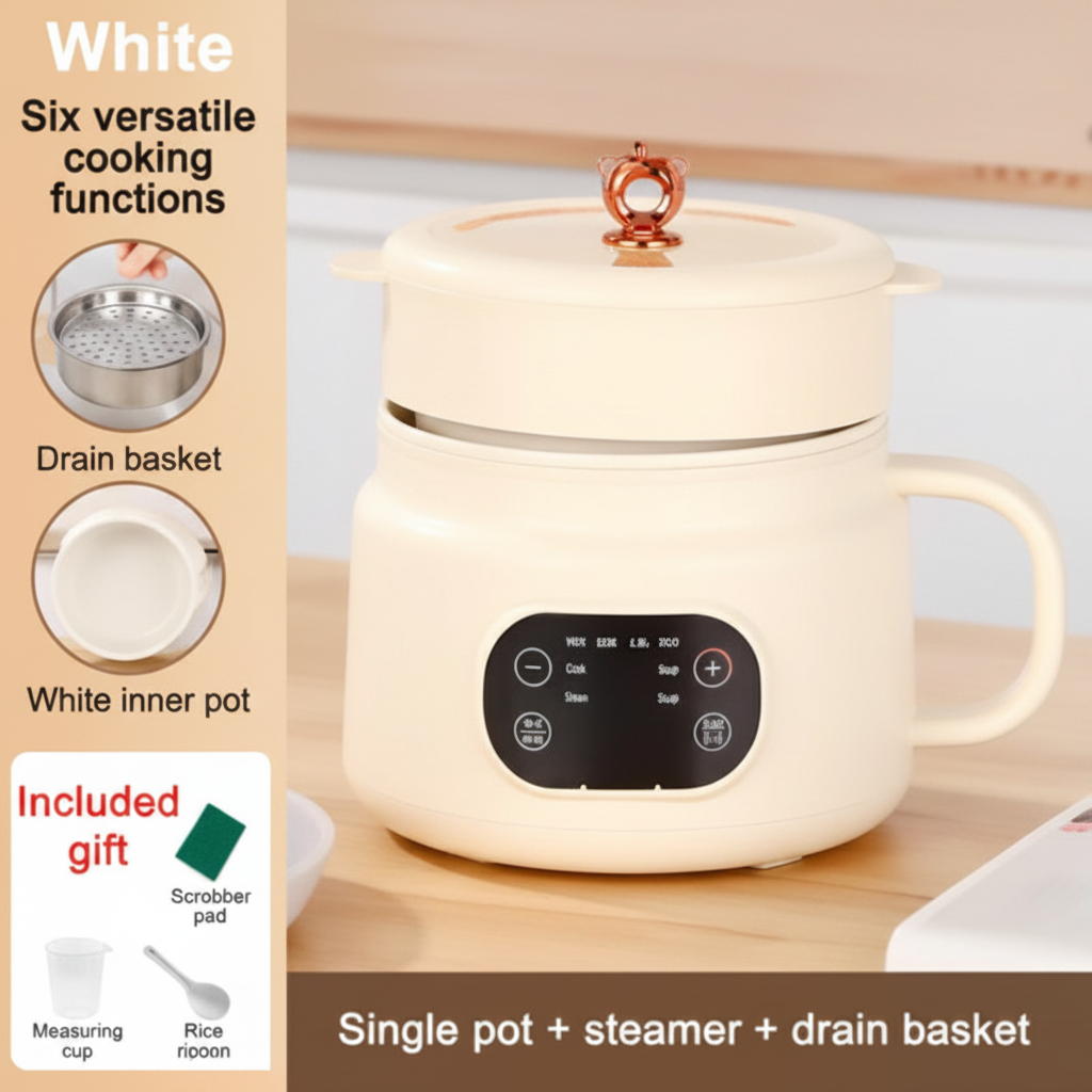 White rice cooker 4K